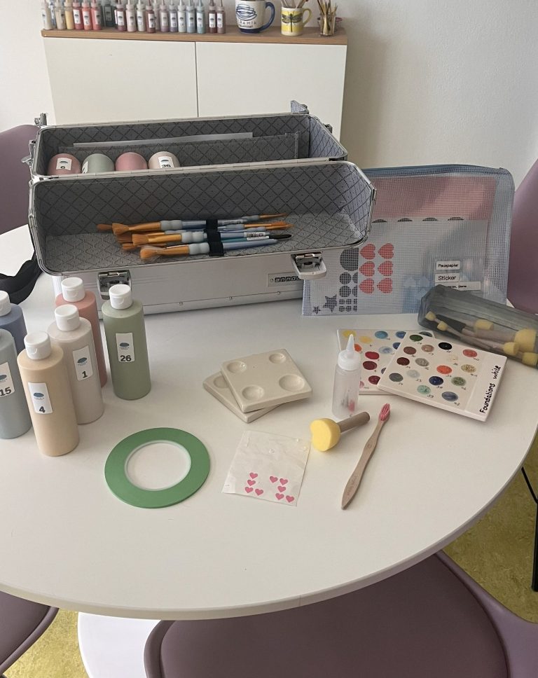 Individuelle Etagere Keramik Etagere selbst bemalen